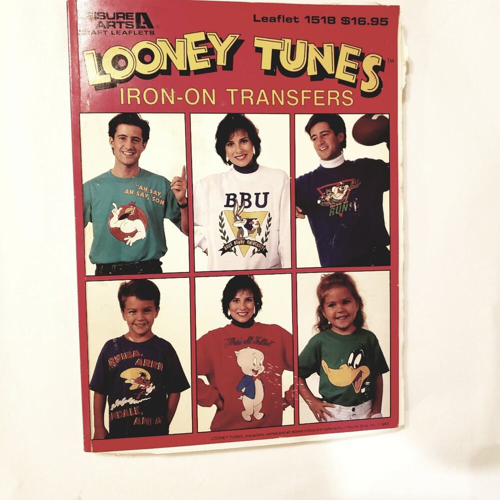 Large Book of Looney Tunes Iron-On Transfers